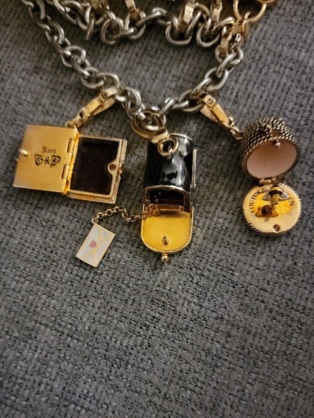 Vintage Y2K Juicy Couture Charm Necklace - Picture 12 of 15